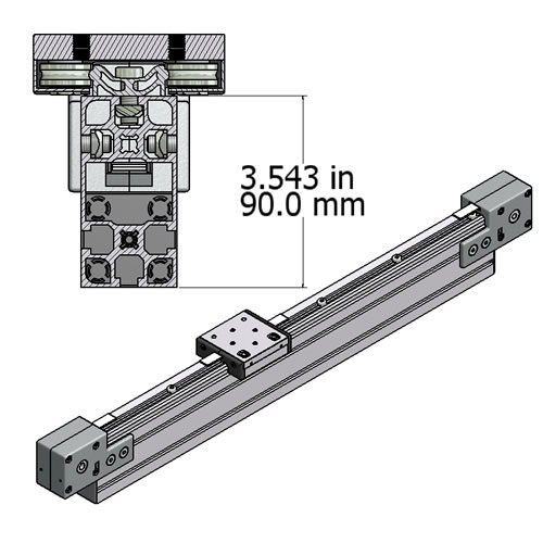 Ball Bearing Timing Belt Linear Actuator